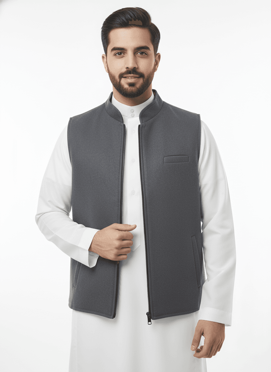 صدرية جوخ دبل فيس - الصورة 2