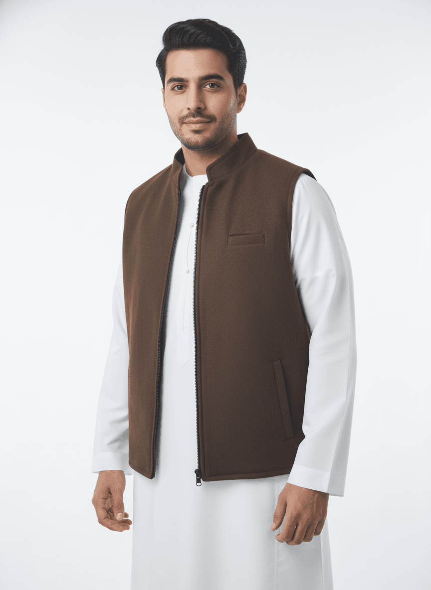 صدرية جوخ دبل فيس - الصورة 4