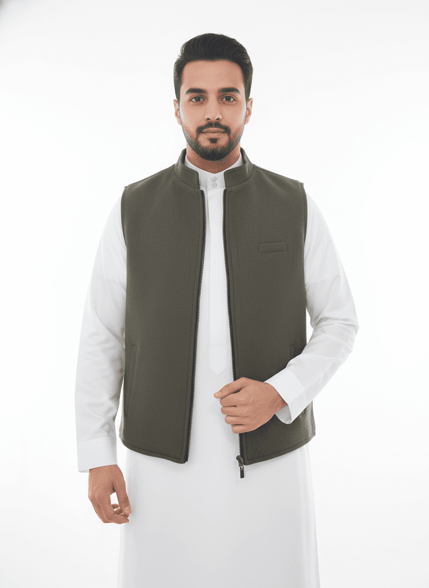 صدرية جوخ دبل فيس - الصورة 3