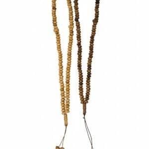 مسبحة خشب طبيعي 99 خرزة