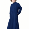 ثوب ولادي القصة السعودية باللون كحلي